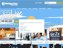 Tablet Screenshot of michiganfirst.com
